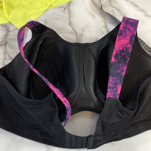 LIVI Lane Bryant Sports Bra Womens Size 50DDD Purple Pink Max Support Underwire - Picture 8 of 9